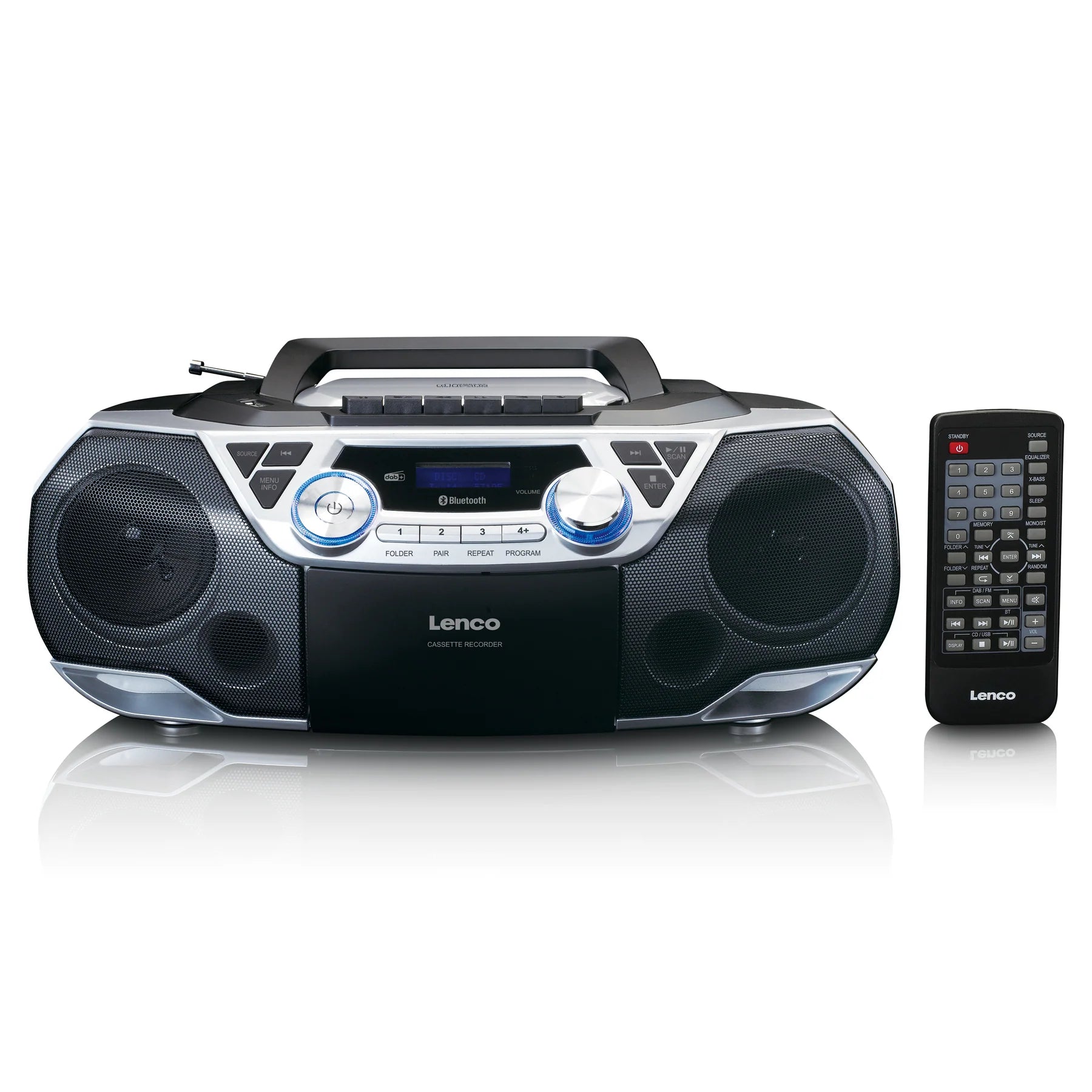 Lenco SCD-720 – Veelzijdige DAB+/FM-boombox met CD-, cassette- en Bluetooth-weergave